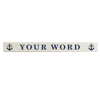 Anchor Personalized Barn Wood Sign