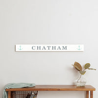 Modern Anchor Personalized Barn Wood Sign