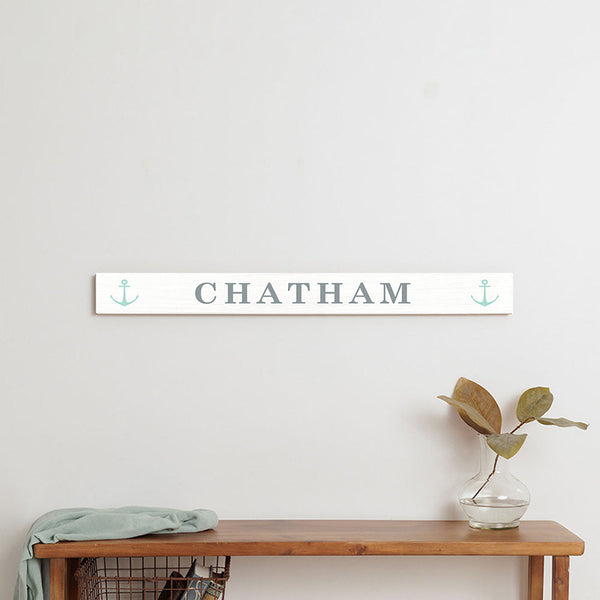 Modern Anchor Personalized Barn Wood Sign
