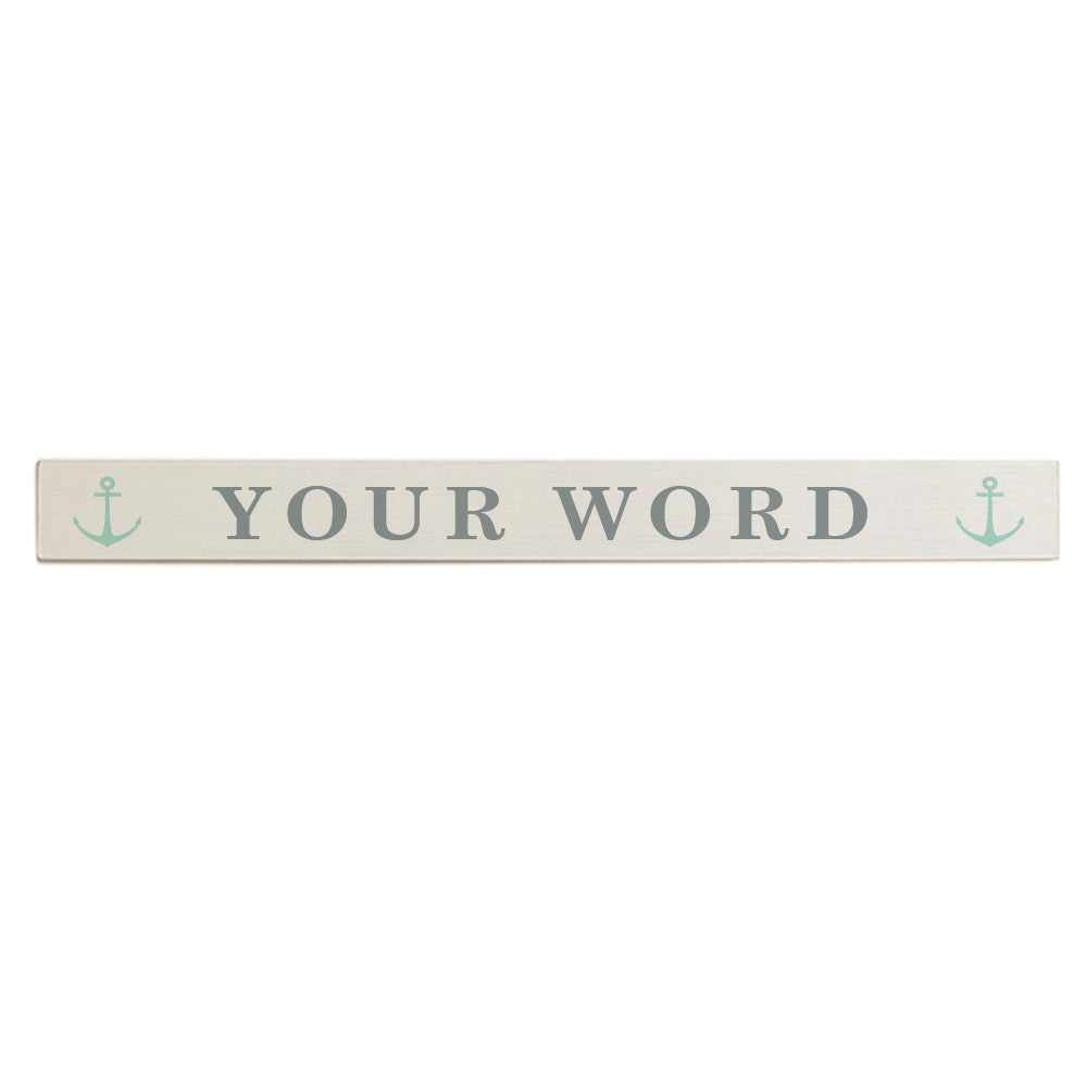 Modern Anchor Personalized Barn Wood Sign