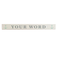 Modern Anchor Personalized Barn Wood Sign