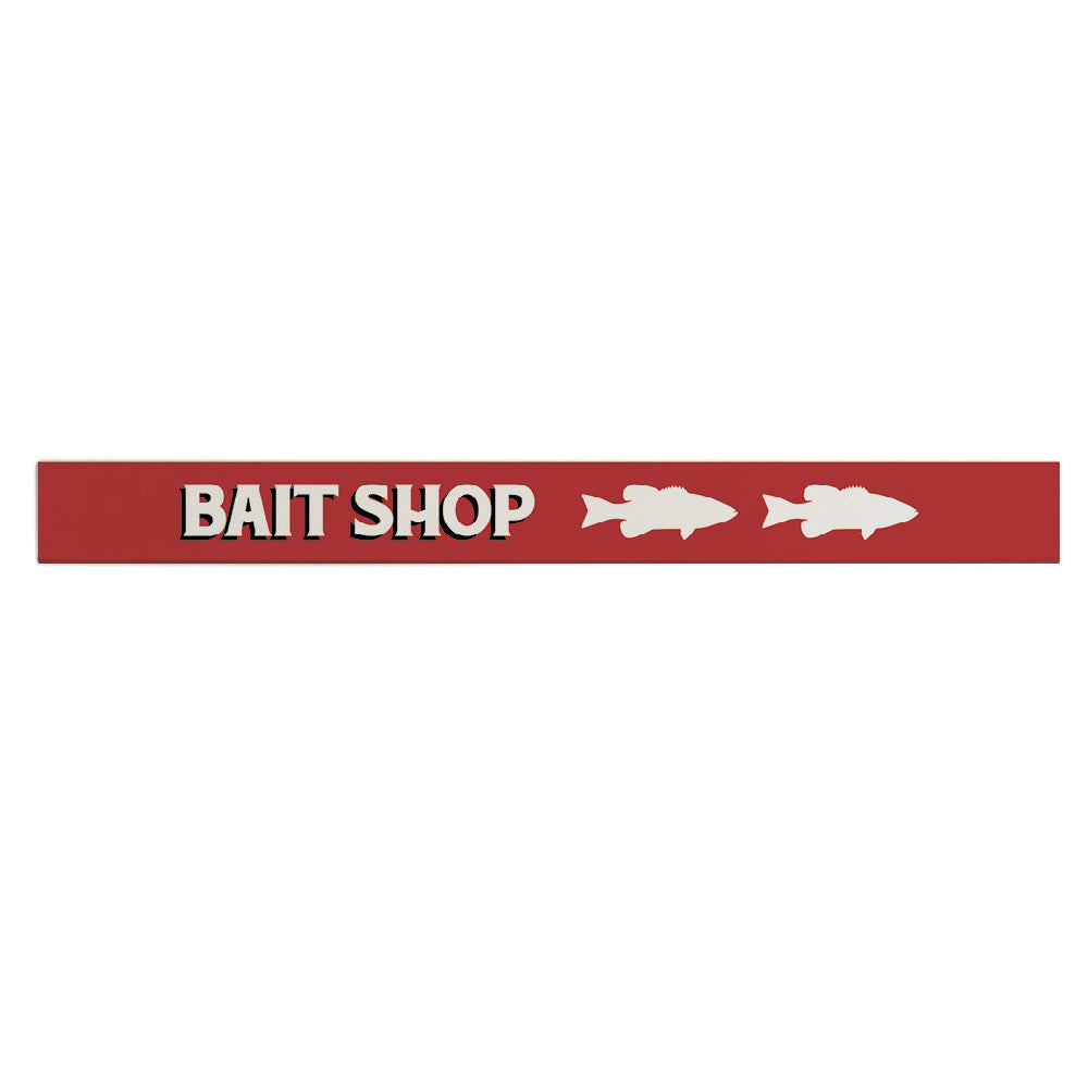 Bait Shop Bass Barnwood Sign