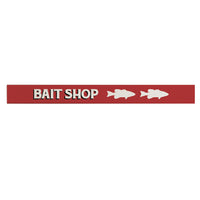 Bait Shop Bass Barnwood Sign