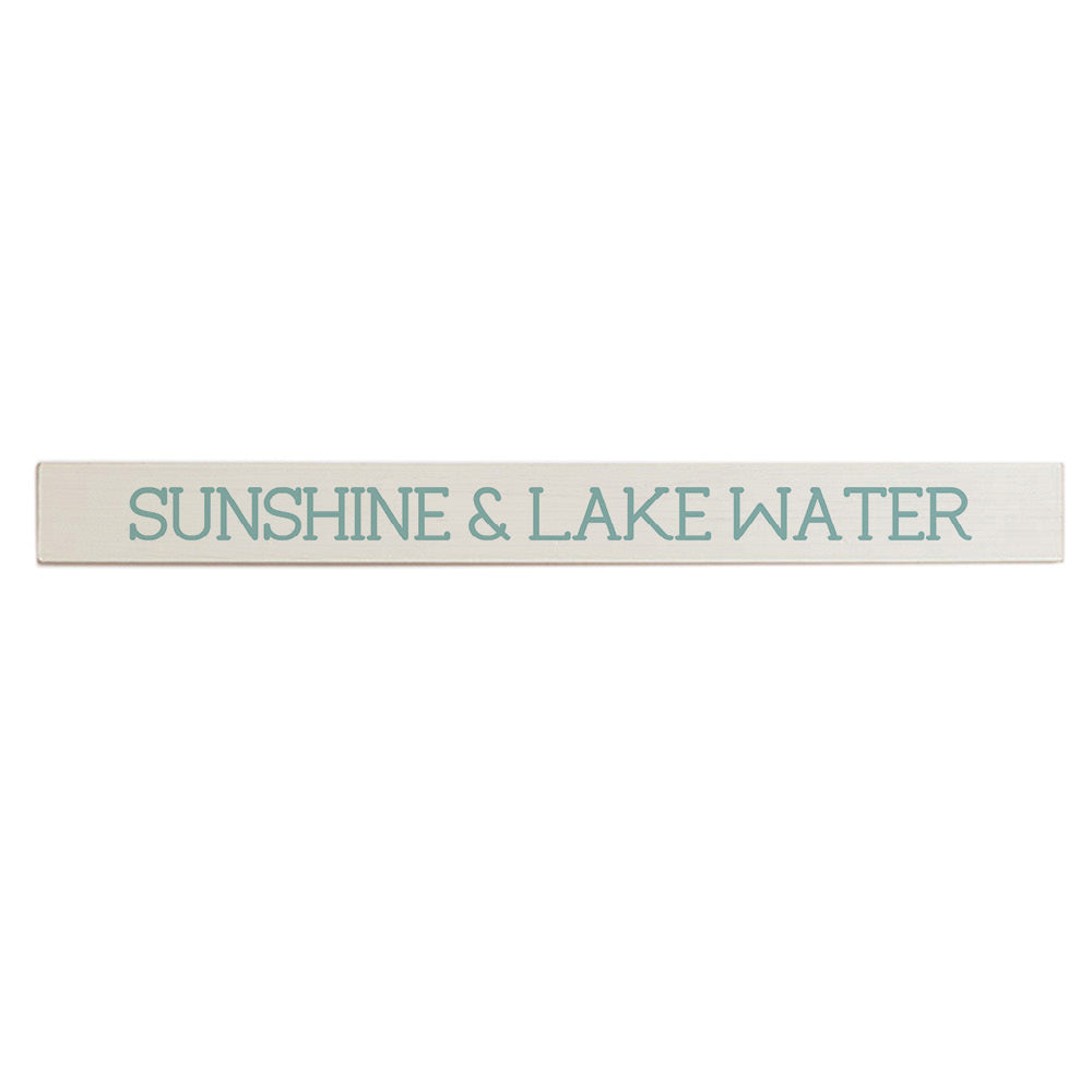 Sunshine & Lake Water Barn Wood Sign