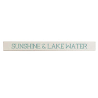 Sunshine & Lake Water Barn Wood Sign