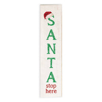 Santa Stop Here Barn Wood Sign