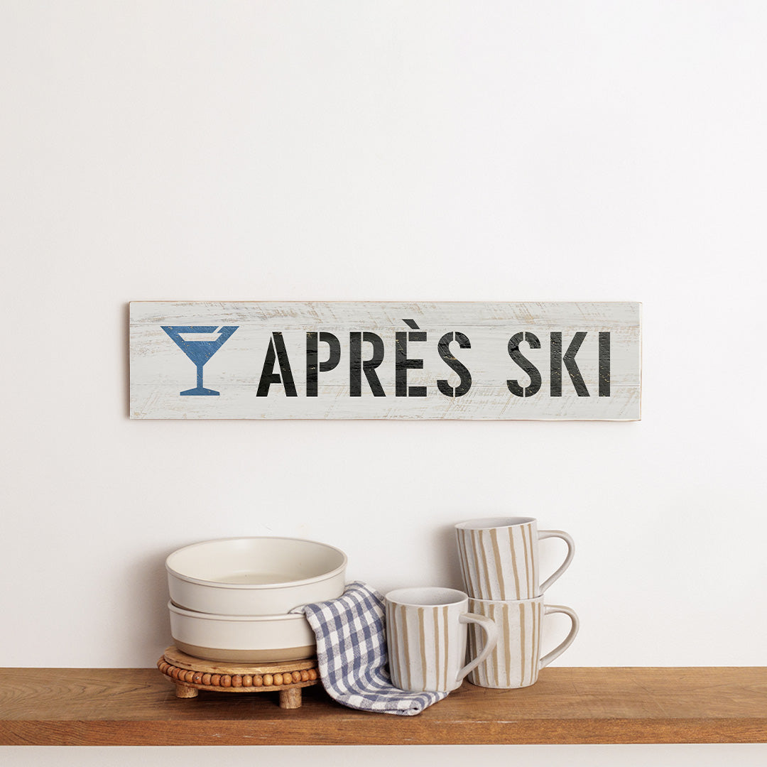 Apres Ski Barn Wood Sign