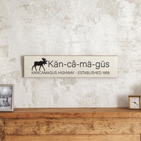Kancamagus Barnwood Sign