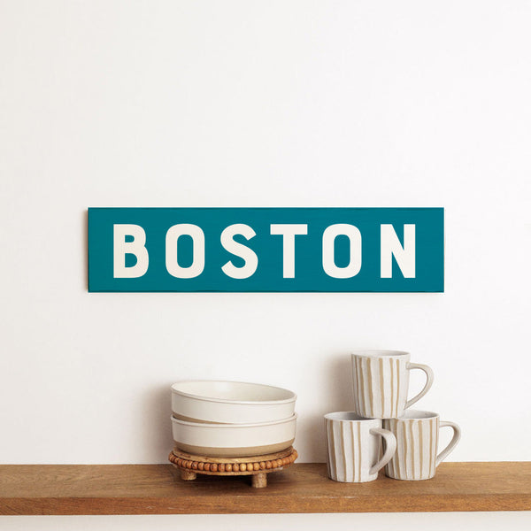 Bold Ocean Personalized Barn Wood Sign