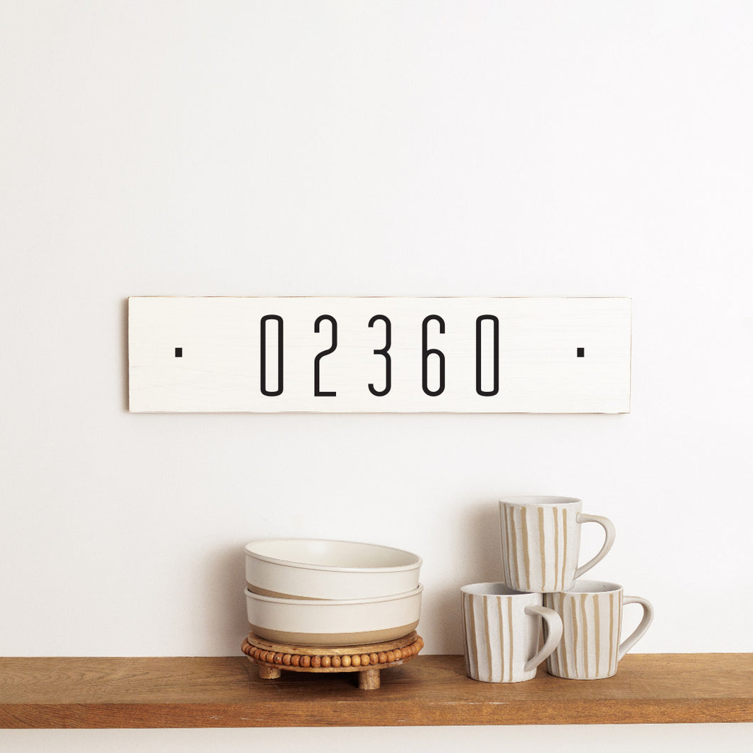 Personalized Zip Code Barn Wood Sign