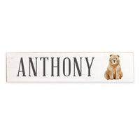 Bear Personalized Barn Wood Sign