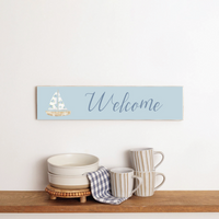 Hydrangea Sailboat Personalized Barnwood Sign