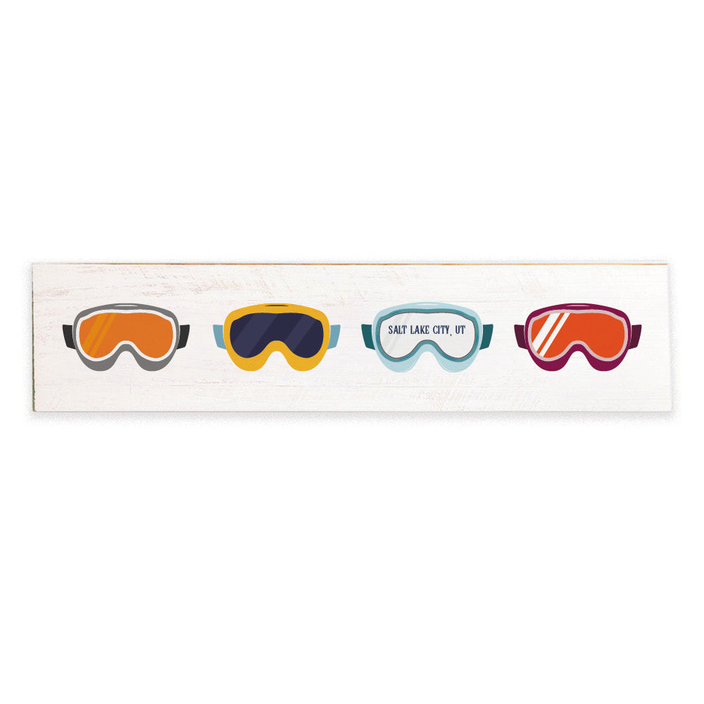 Ski Goggle Vibes Personalized Barnwood Sign
