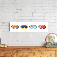 Ski Goggle Vibes Personalized Barnwood Sign