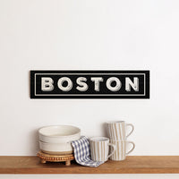 Black and White Personalized Barnwood Sign