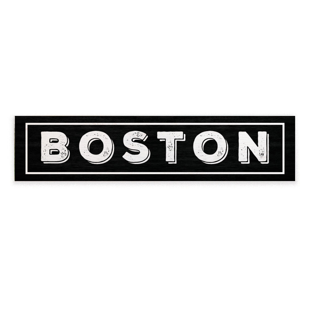 Black and White Personalized Barnwood Sign