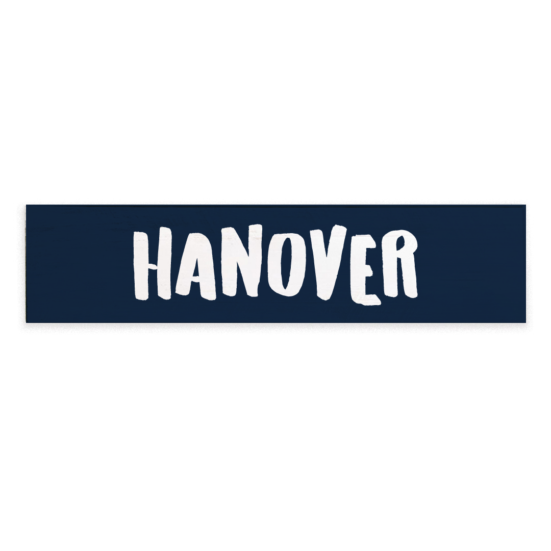 Navy Blue and White Personalized  Barn Wood Sign