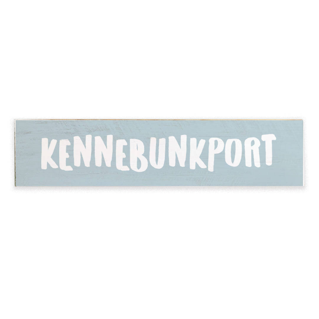Light Blue and White Personalized Barn Wood Sign