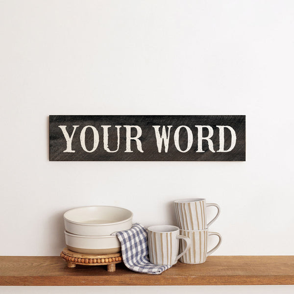 Distressed White Personalized Barn Wood Sign