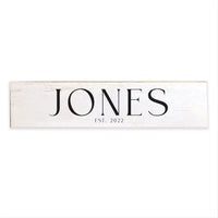 Name EST Personalized Barn Wood Sign