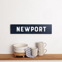 Navy Personalized Barn Wood Sign