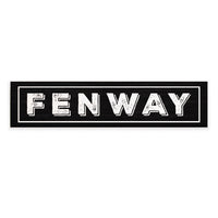 Fenway Black and White Barnwood Sign