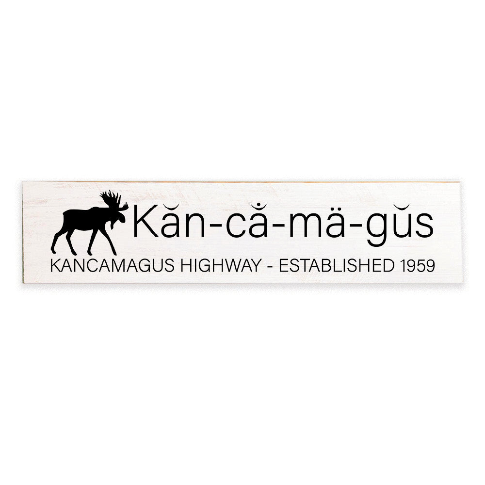 Kancamagus Barnwood Sign