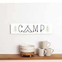 Camp Tent Barnwood Sign