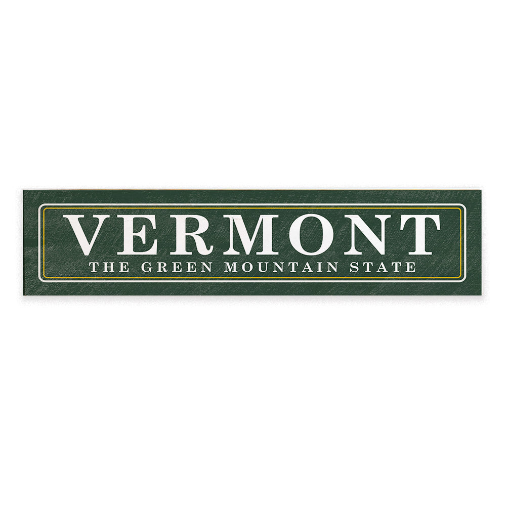 Vermont Green Mountain State Barnwood Sign