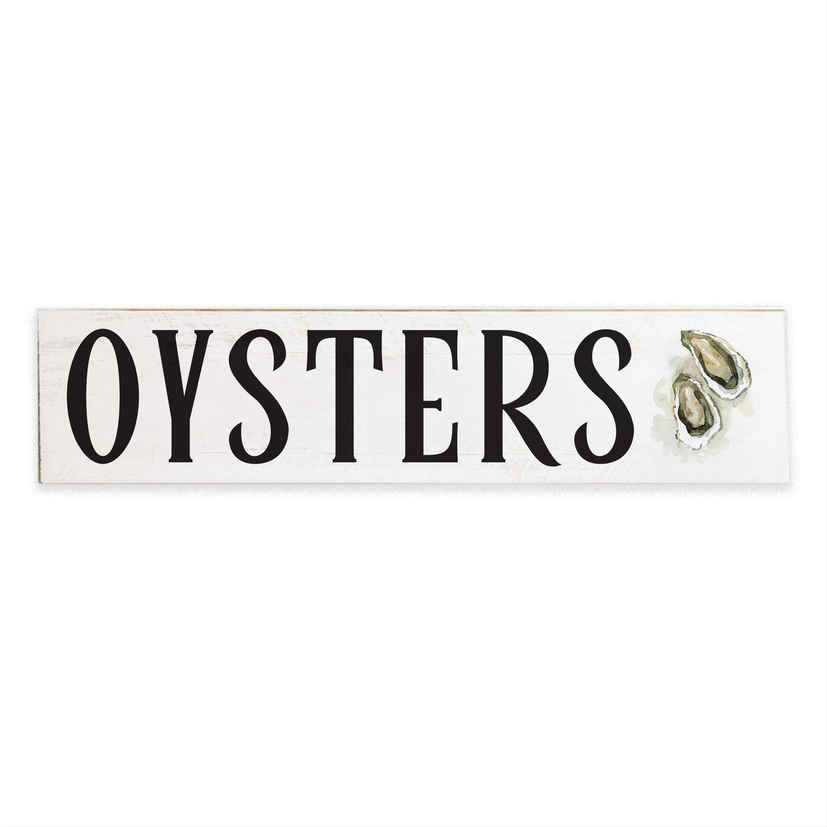 Oysters 6x24 Barnwood Sign