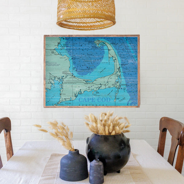 Cape Cod Map Wall Art