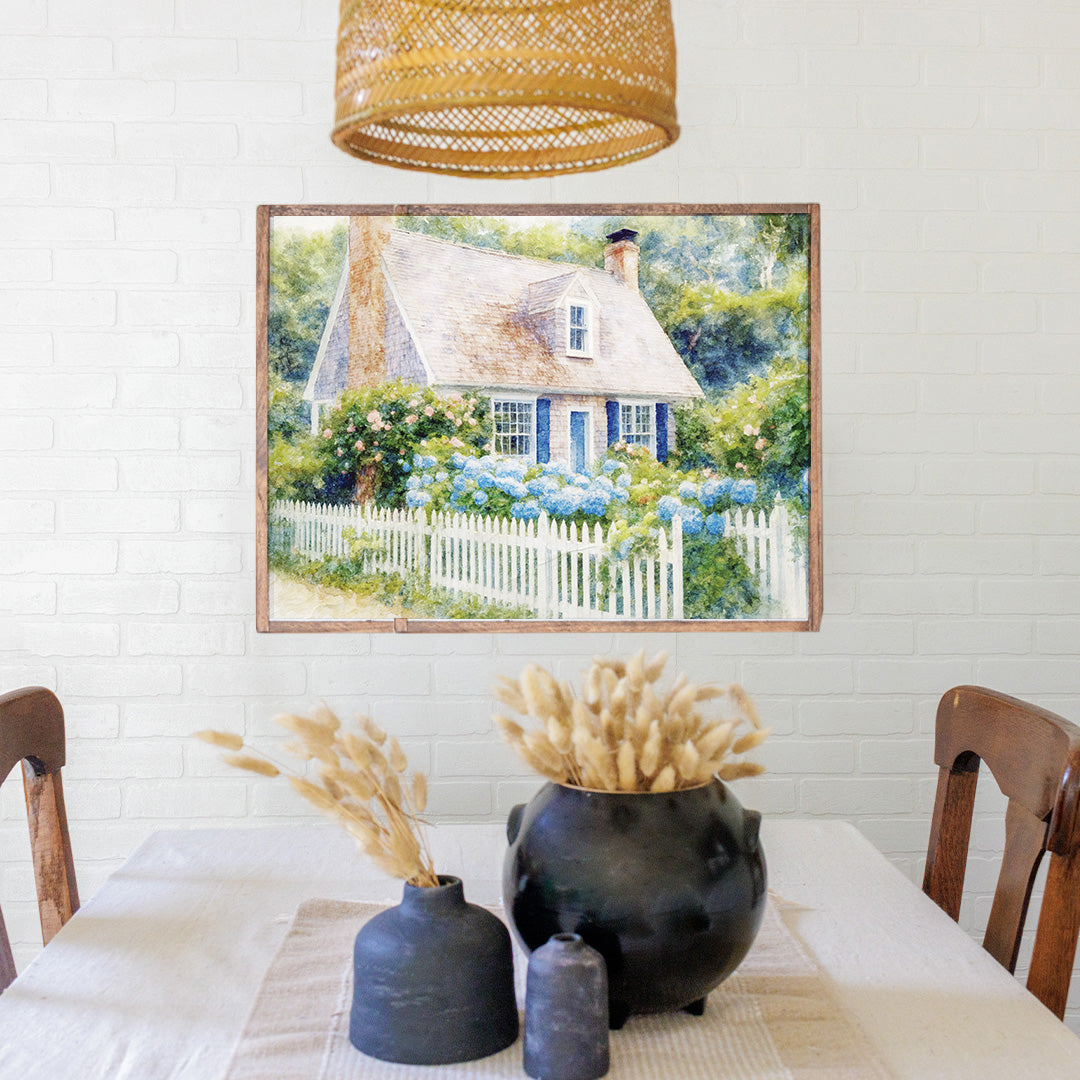 Hydrangea Cottage Wall Art