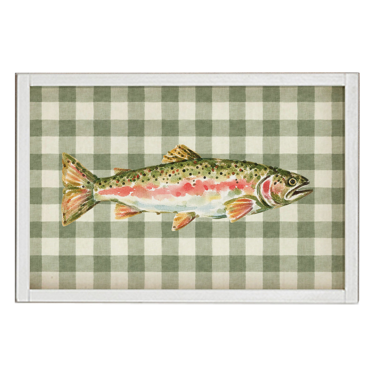 Trout Gingham Wall Art
