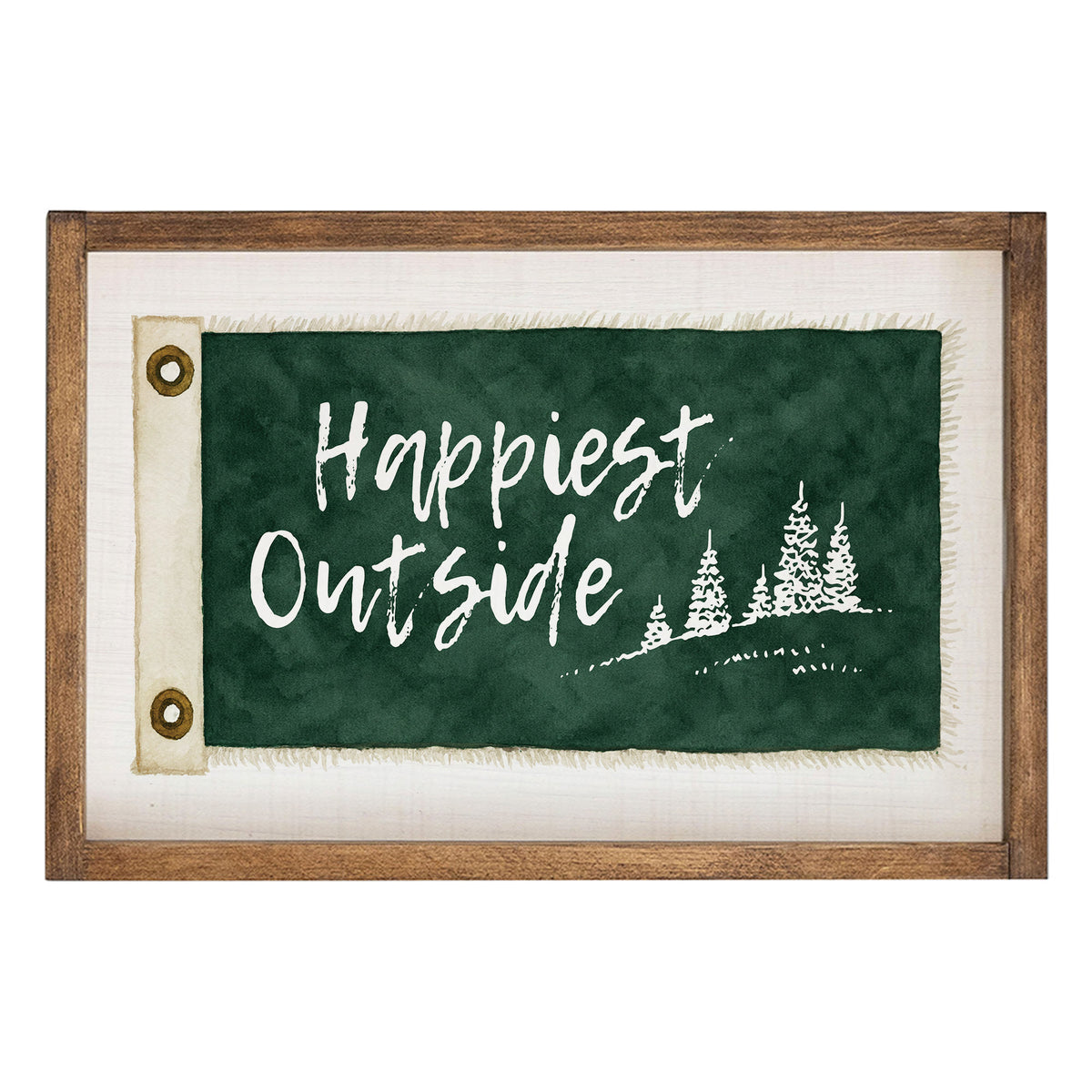 Happiest Outside Wall Art