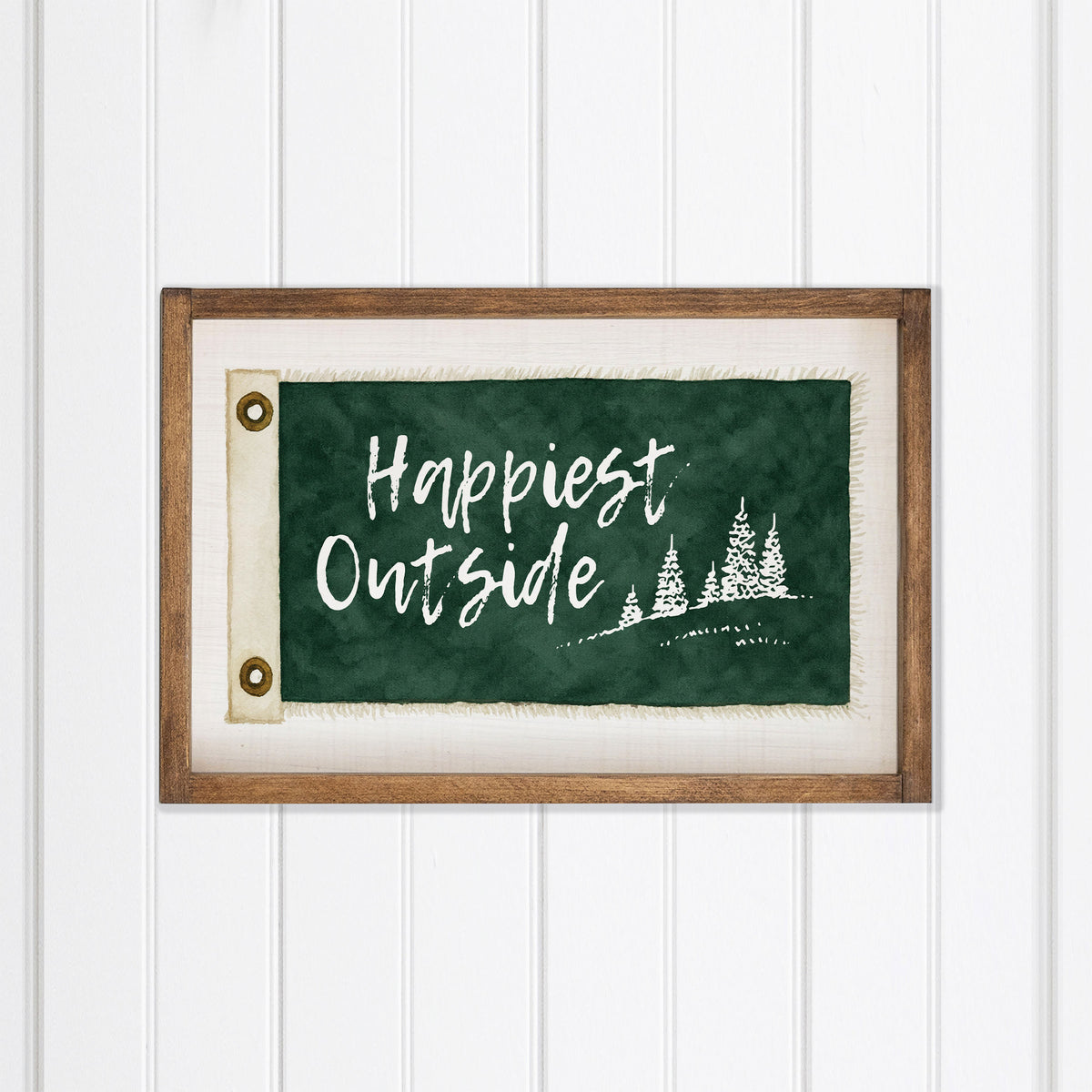 Happiest Outside Wall Art