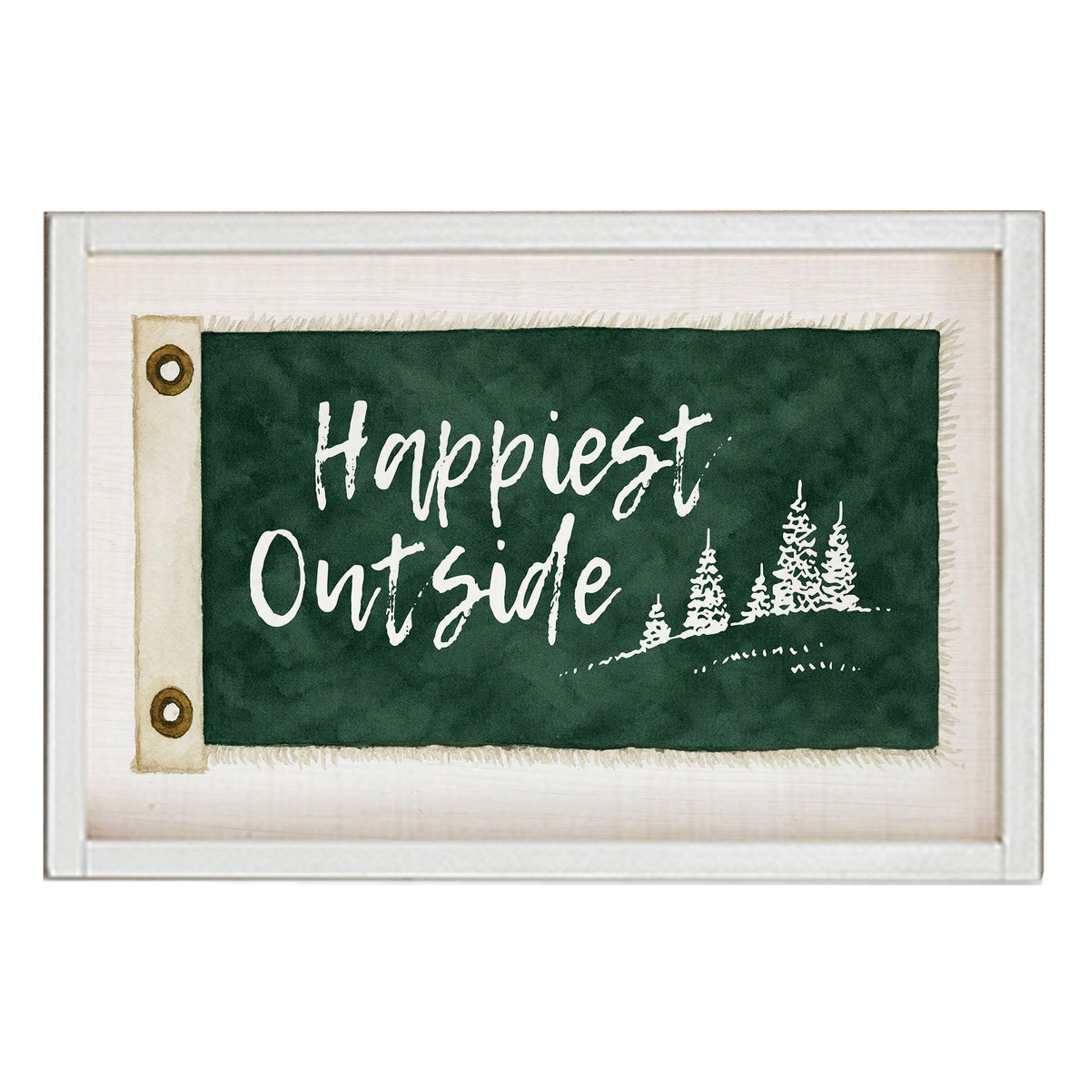 Happiest Outside Wall Art