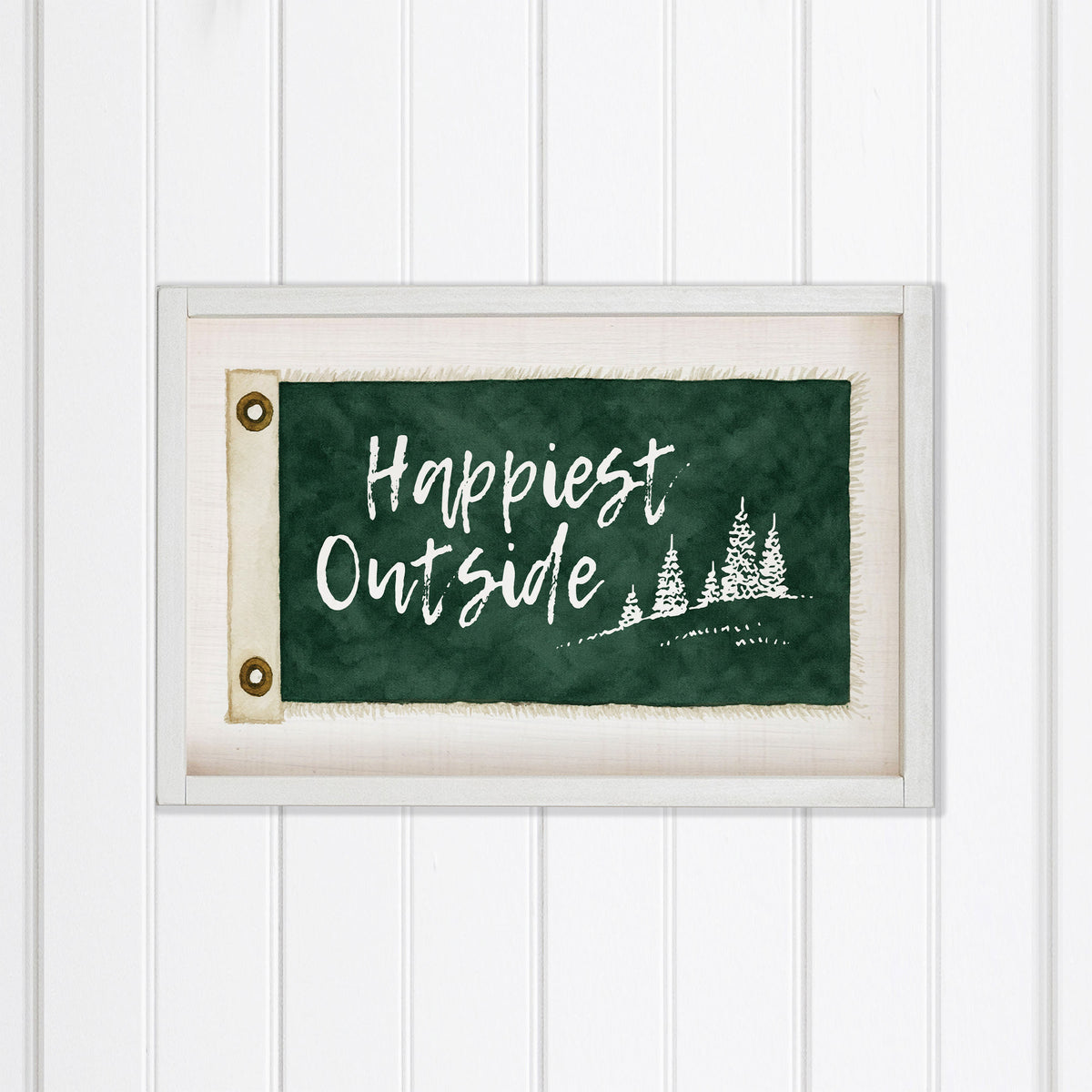 Happiest Outside Wall Art
