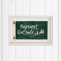 Happiest Outside Wall Art