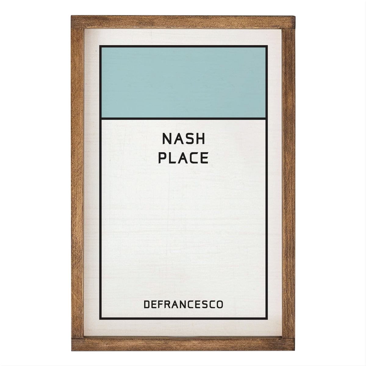 Game Board Tile Sea Blue Personalized Wall Art