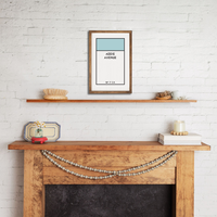 Game Board Tile Sea Blue Personalized Wall Art