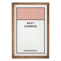Game Board Tile Pink Personalized Wall Art