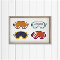 Personalized Ski Goggle Vibes Wall Art