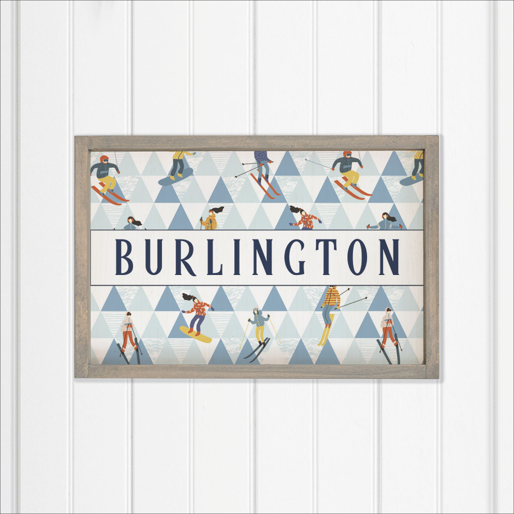 Personalized Modern Mountain Wall Art