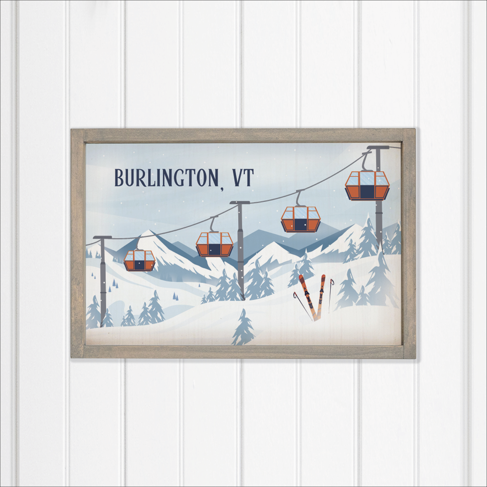 Personalized Alpine Lift Twine Wall Art