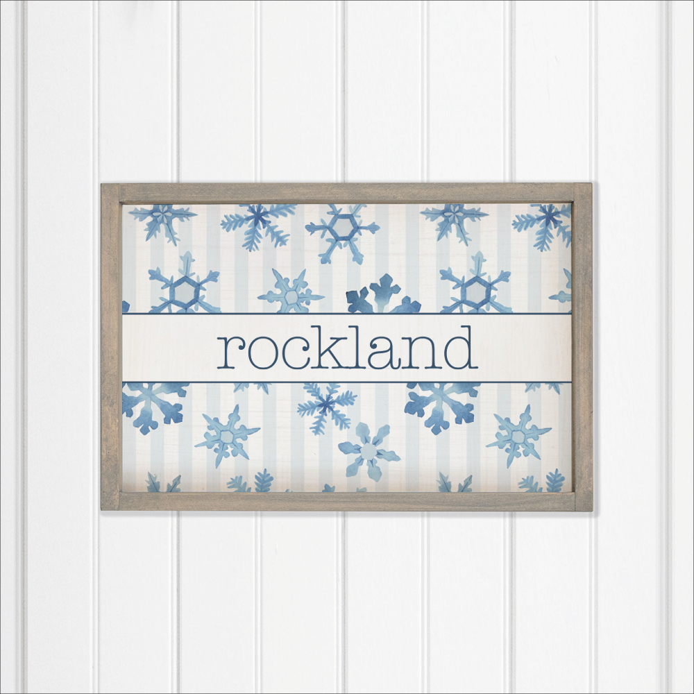 Personalized Snowflake Wall Art