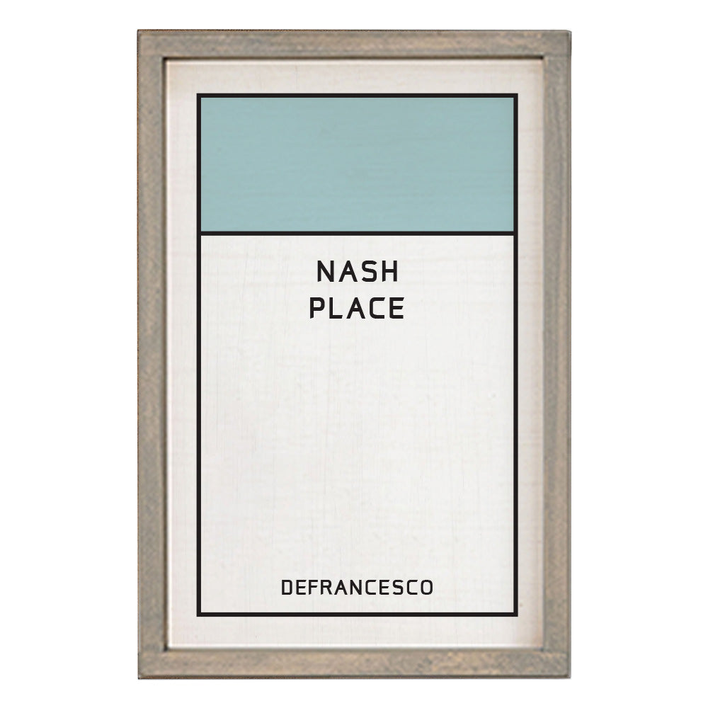 Game Board Tile Sea Blue Personalized Wall Art