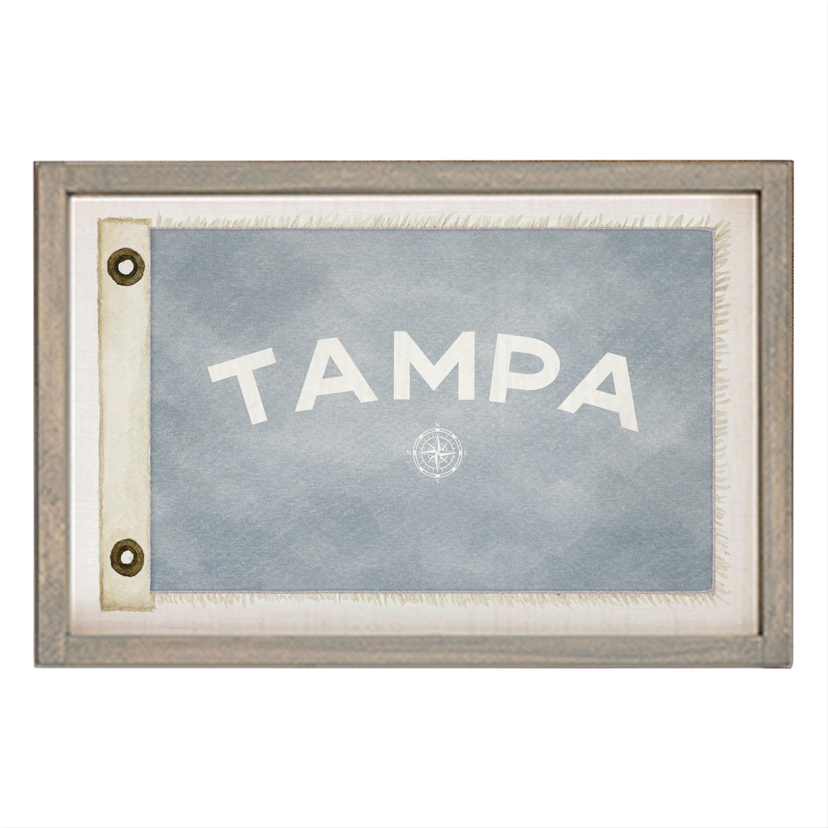 Compass Vintage Flag Personalized Rectangle Wall Art
