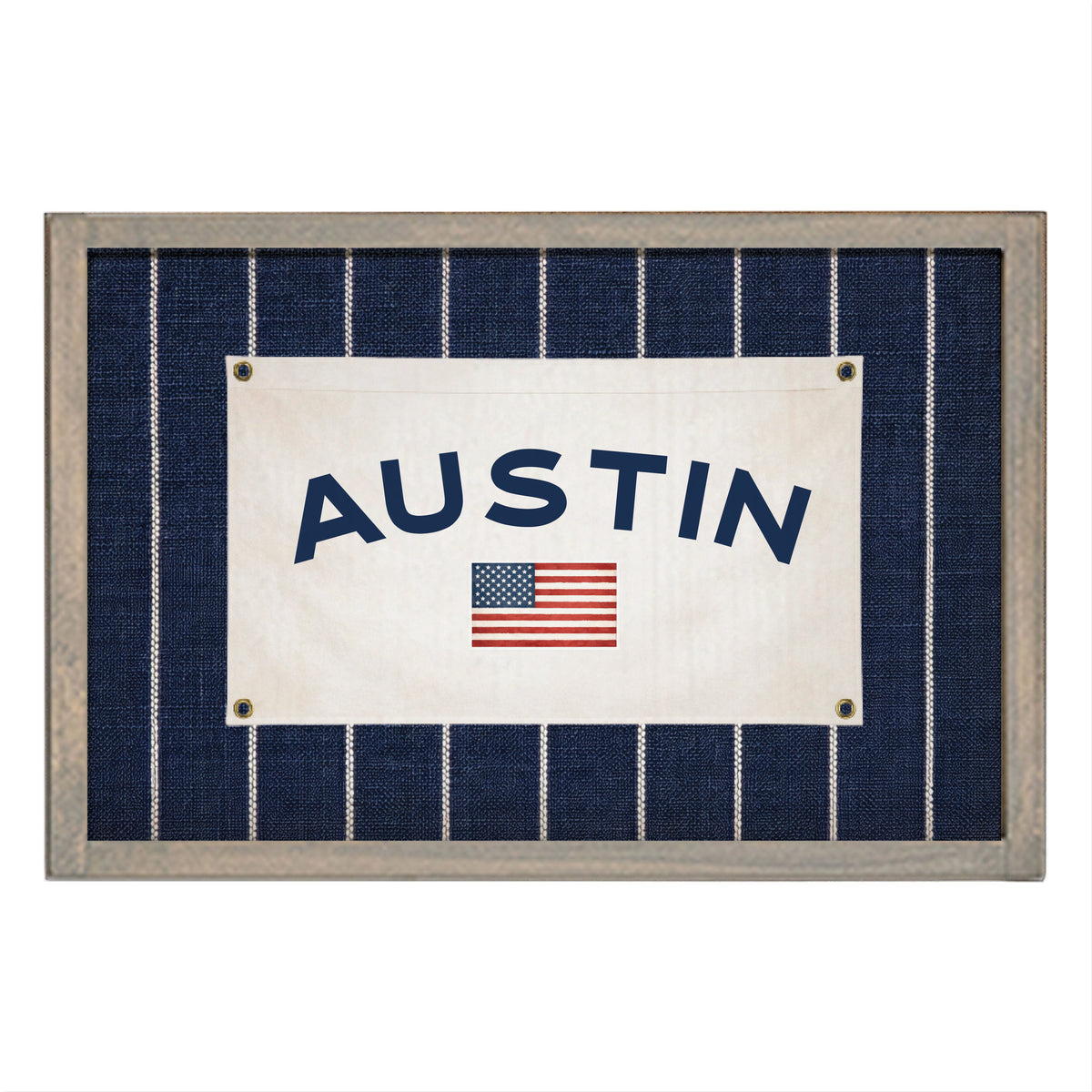 Americana Stripe Personalized Wall Art