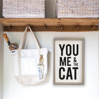 You Me And The Cat Wall Art