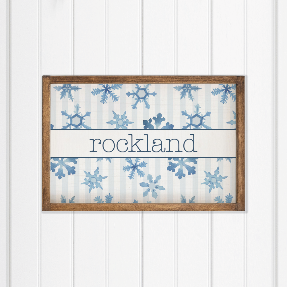 Personalized Snowflake Wall Art